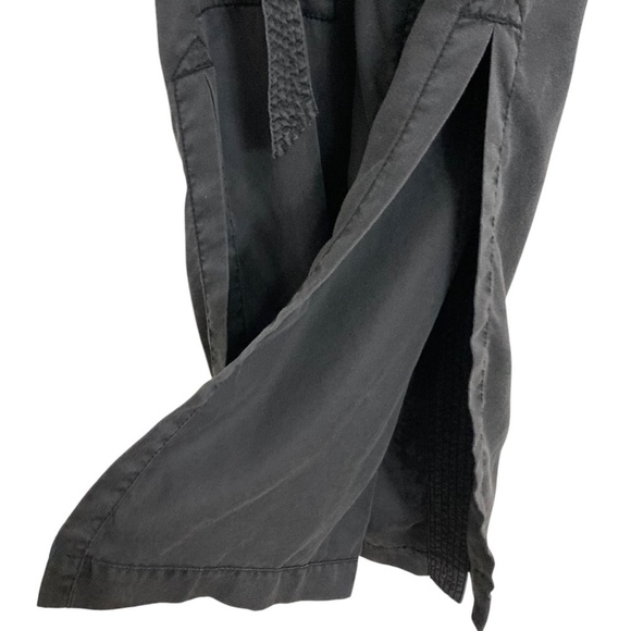 ANTHROPOLOGIE Hei Hei Trapunto Sash Belted Midi Trench Coat Gray - Picture 10 of 11